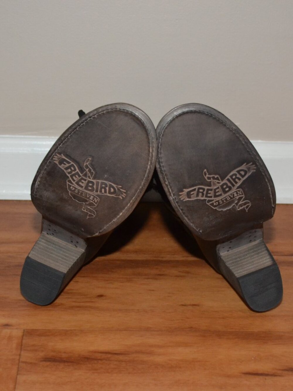 Freebird by Steven Baker NEW Black distressed Strap/Zip Women's Boots Size 7 - Picture 12 of 15